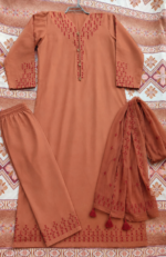 Cross Stitch Terracotta 3-Piece Suit