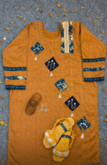 Golden Mustard Handcrafted Pret Kurti